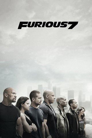 Furious 7 Style B Movie Poster 11 x 17 inch