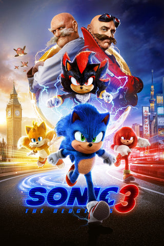 Sonic the Hedgehog 3 Style E Movie Poster 11 x 17 inch