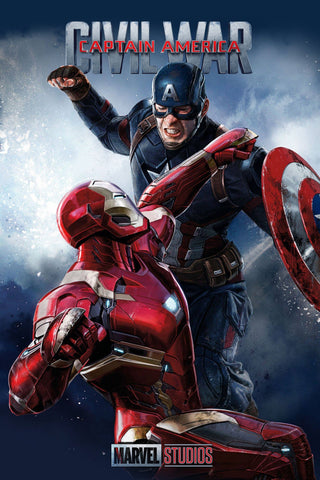 Captain America: Civil War Style B Movie Poster 11 x 17 inch