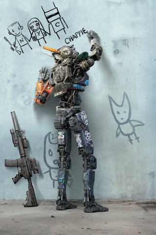 Chappie Style B Movie Poster 27 x 40 inch
