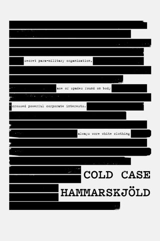 Cold Case Hammarskjöld Style C Movie Poster 11 x 17 inch