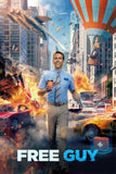 Free Guy Style D Movie Poster 11 x 17 inch
