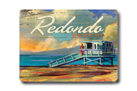 Redondo Beach - Wood Wall Decor by Wade Koniakowsky 12 X 16