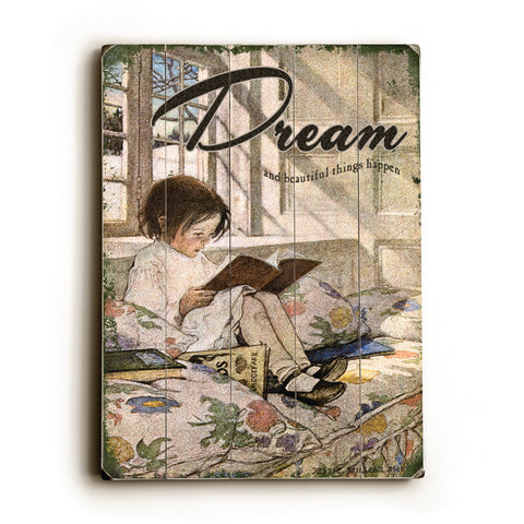 Dream - Wood Wall Decor by Laughing Elephant 12 X 16