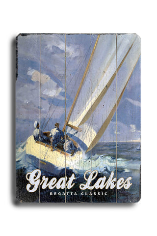 Great Lakes Regatta Classic - Wood Wall Decor by LNER 12 X 16