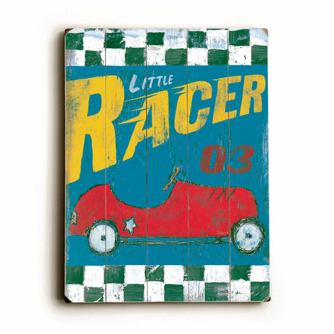 Little Racer - Wood Wall Decor by FLAVIA 12 X 16