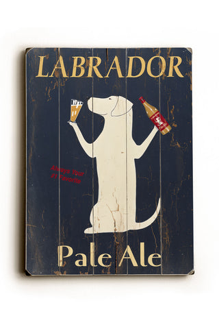 Labrador Pale Ale - Wood Wall Decor by Ken Bailey 12 X 16