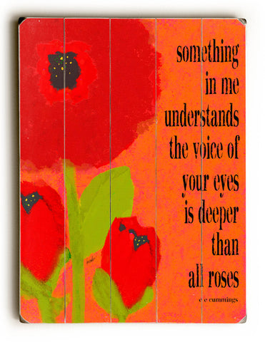 Something In Me Understands #2 - Wood Wall Decor by Lisa Weedn 12 X 16