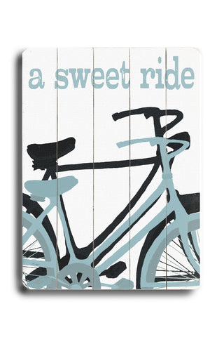 Sweet Ride - Wood Wall Decor by Lisa Weedn 12 X 16