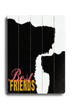 Best Friends (Dogs) - Wood Wall Decor by Lisa Weedn 12 X 16