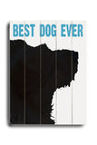 Best Dog Ever - Wood Wall Decor by Lisa Weedn 12 X 16