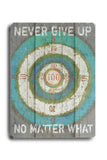 Never Give Up #2 - Wood Wall Decor by Lisa Weedn 12 X 16