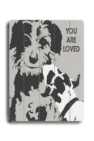 You are loved - Wood Wall Decor by Lisa Weedn 12 X 16