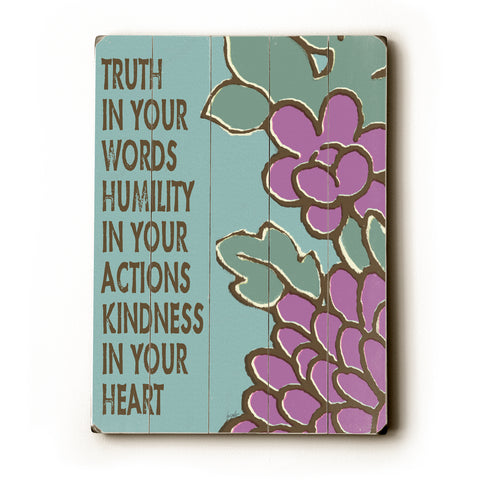 Truth in your words - Wood Wall Decor by Lisa Weedn 12 X 16