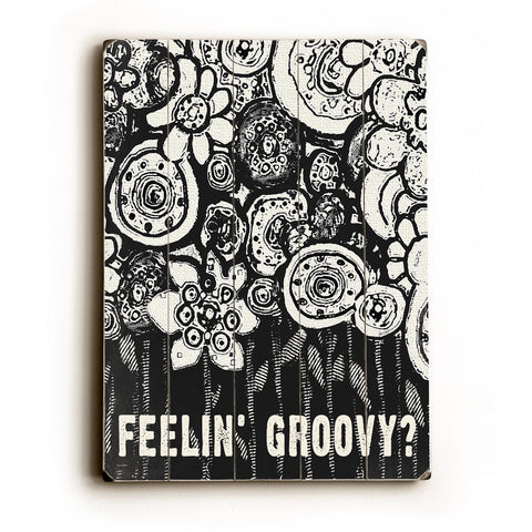 Feelin Groovy - Wood Wall Decor by Lisa Weedn 12 X 16
