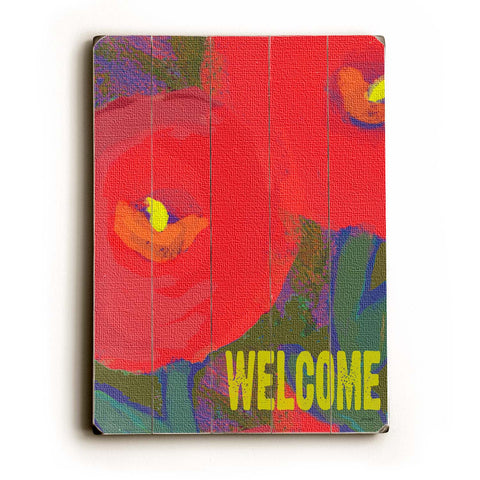 Welcome - Wood Wall Decor by Lisa Weedn 12 X 16