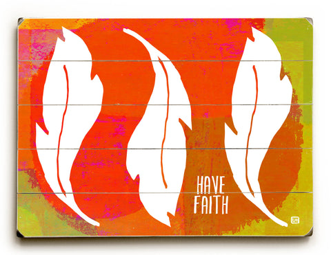 Have Faith - Wood Wall Decor by Lisa Weedn 12 X 16