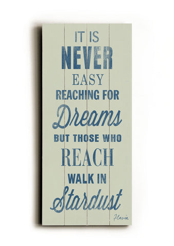 Reaching for Dreams -  Wood Wall Decor by FLAVIA 10 X 24