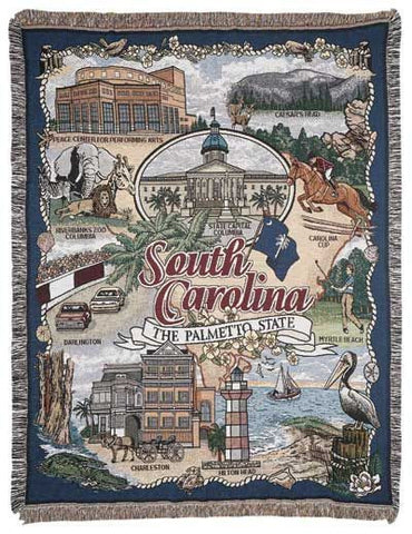 South Carolina (Capital) Tapestry Throw
