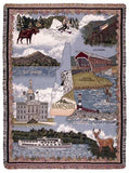 State Of New Hampshire Tapestry Throw