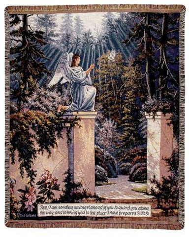 Garden Angel Mid-Size Tapestry Throw