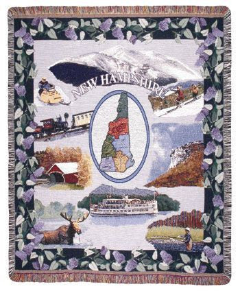 New Hampshire Mid-Size Tapestry Throw