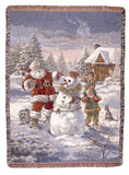 Santas Helpers Tapestry Throw