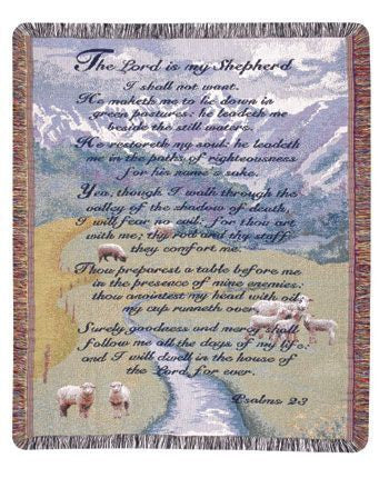 23Rd Psalm Gift To Remember Throw