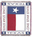 Texas Lone Star Mid-Size 2 1/2 Layer Throw