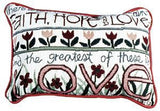 Faith, Hope & Love Pillow