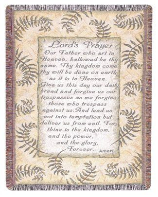 Lords Prayer Throw (Gift To Remember)