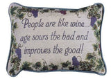 People Are Like Wine Pillow