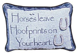 Horses Leave Hoofprints Pillow