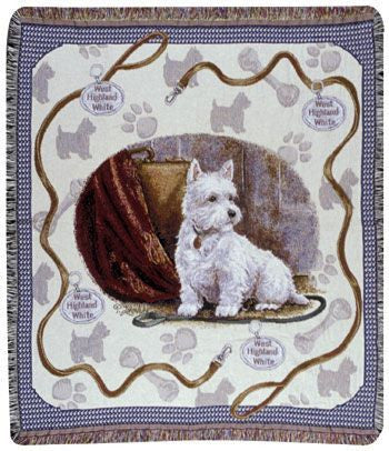 West Highland Terrier Mid-Size Tapestry Throw