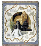 Cocker Spaniel Mid-Size Tapestry Throw