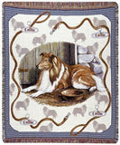Collie Mid-Size Tapestry Throw