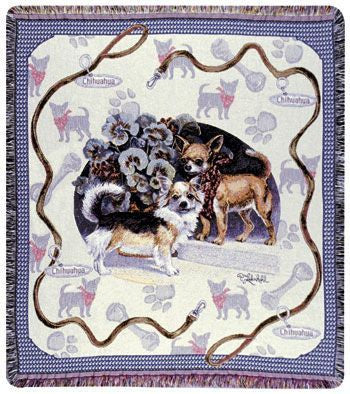 Chihuahua Mid-Size Tapestry Throw
