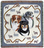 Australian Shepherd Mid-Size Tapestry Throw