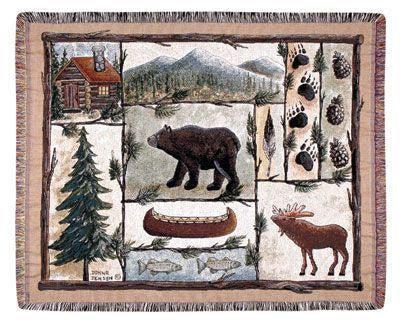 Cabin Fever Mid-Size Tapestry Throw