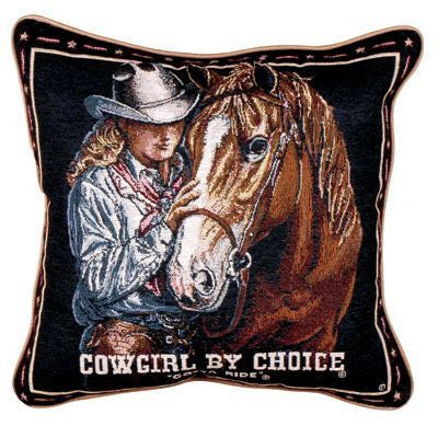 Cowgirl By Choice (Gotta Ride) Pillow