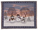 Snowman Mid-Size Tapestry Throw