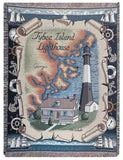 Tybee Island Lighthouse Mid-Size Tapestry Throw