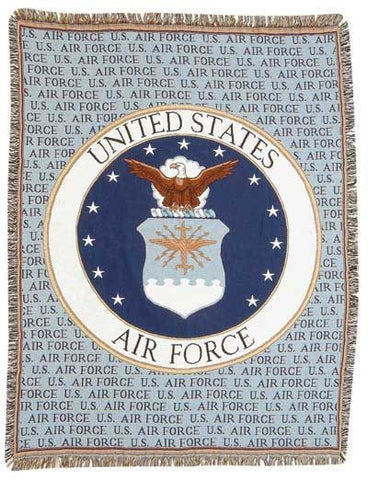 Air Force Full Size Tapestry Throw