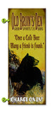 Old Bruin's Den Sign Metal 14x36