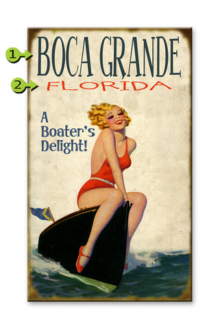 A Boater's Delight Metal 23x39