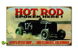 Hot Rod Spoken Here Metal 23x39