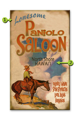 Paniolo Saloon Wood 28x48