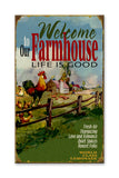 Farmhouse Sign (no personalization) Metal 18x30