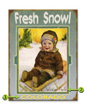 Fresh Snow Wood 23x31