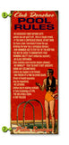 Pool Rules (Male) Metal 17X44